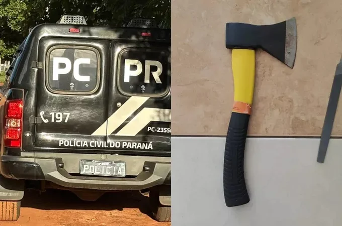 Homem é morto 'aleatoriamente' com golpes de machadinha no rosto no PR