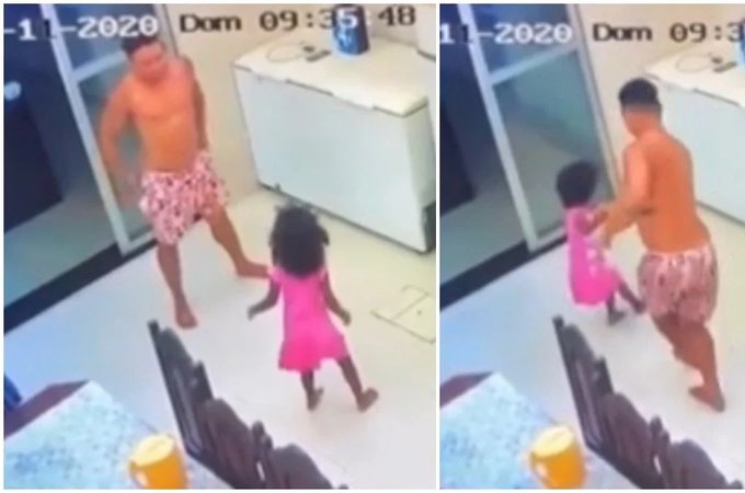 Vídeo de tio cuidando de sobrinha viraliza nas redes sociais; assista