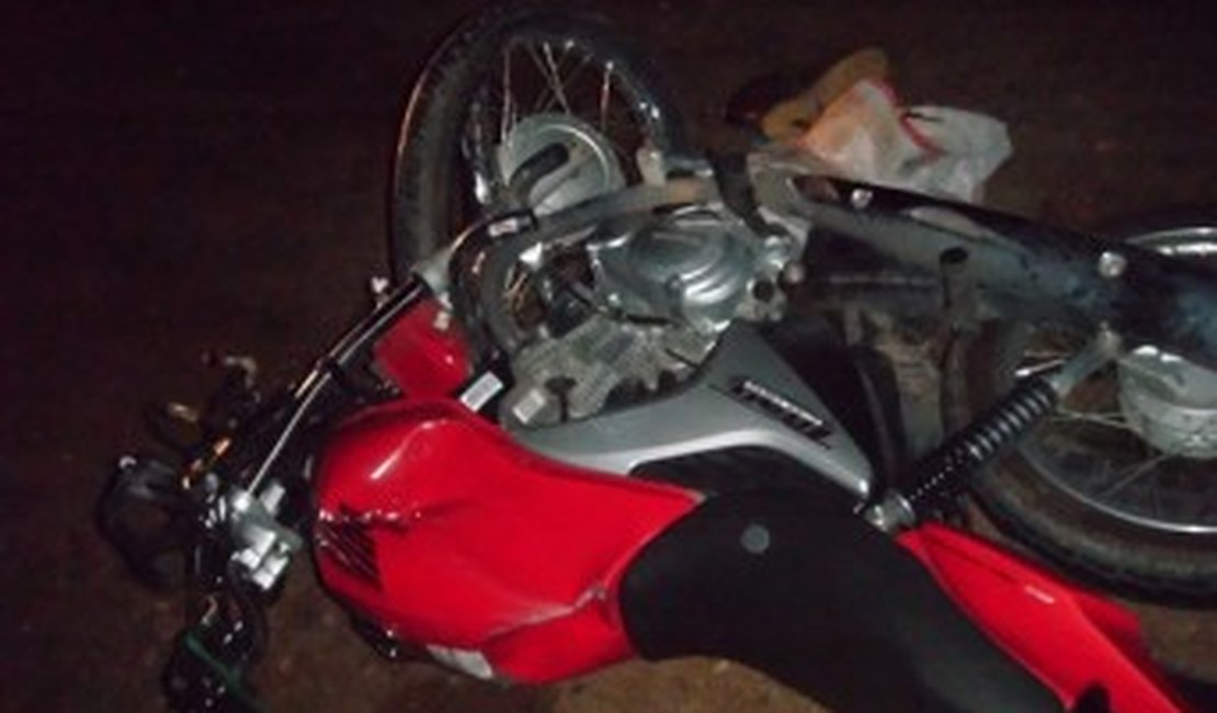 Motoqueiro morre ao colidir contra muro em Traipu
