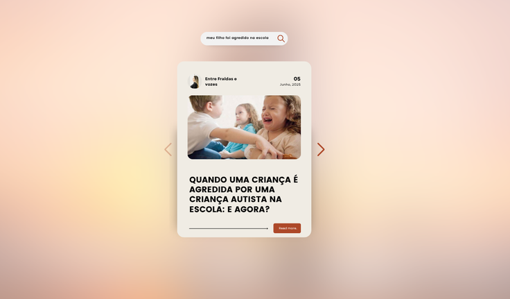 Quando uma criança é agredida por uma criança autista na escola: e agora?