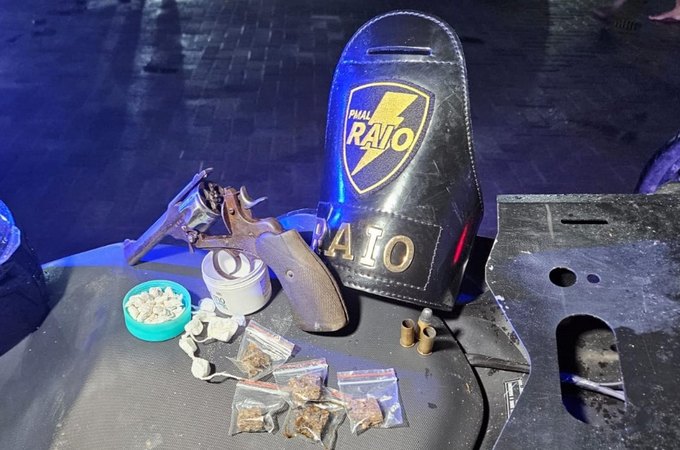 Companhia da PM é recebida a tiros e prende suspeito com arma de fogo na Cidade Universitária