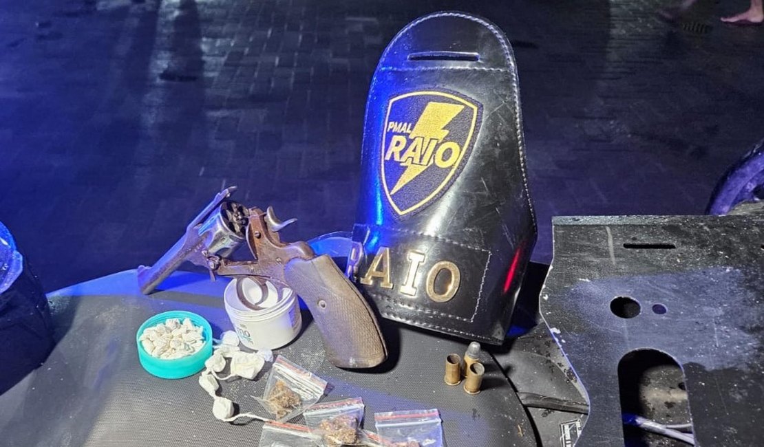 Companhia da PM é recebida a tiros e prende suspeito com arma de fogo na Cidade Universitária