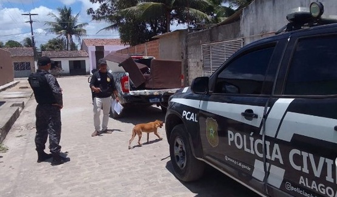 Polícia recupera móveis e utensílios furtados de residência no Agreste