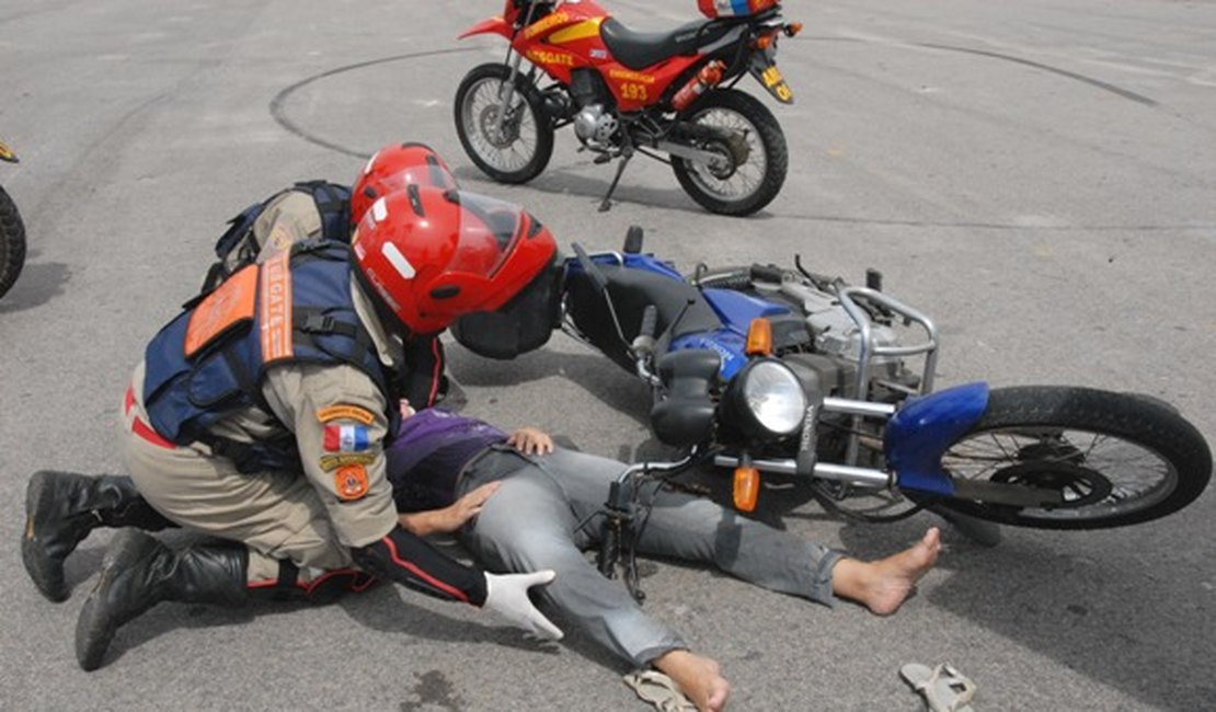 Acidentes com motos representam 94% das vítimas de trânsito atendidas no Agreste