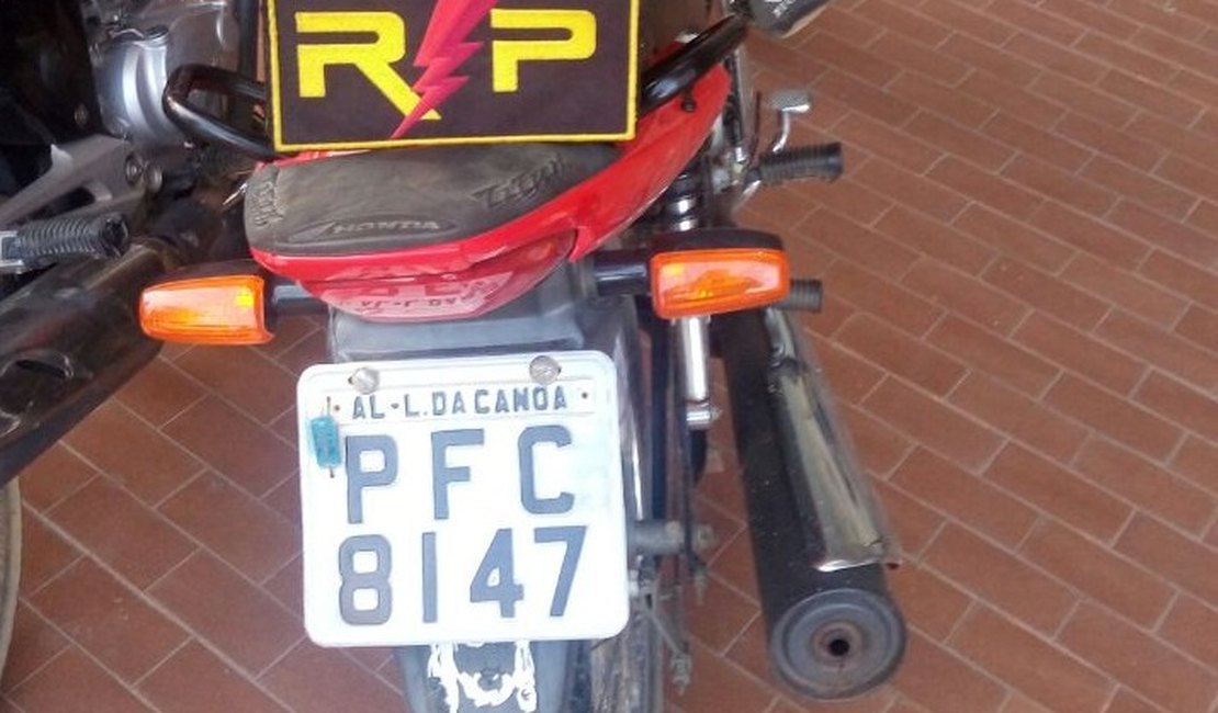 Moto roubada no povoado Mata Limpa é recuperada em Arapiraca