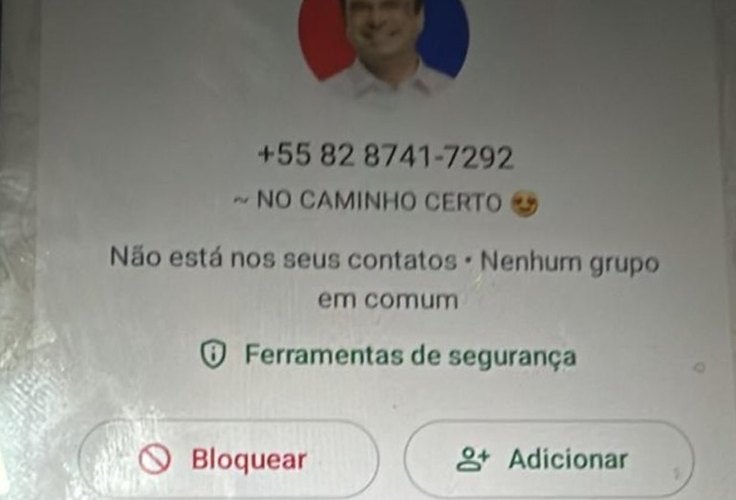 Golpistas tentam se passar pelo prefeito de Arapiraca e Luciano Barbosa faz alerta nas redes sociais