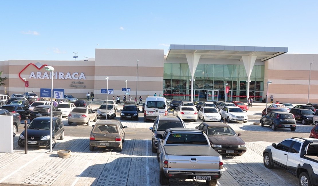 Loja do Arapiraca Garden Shopping é furtada por criminoso