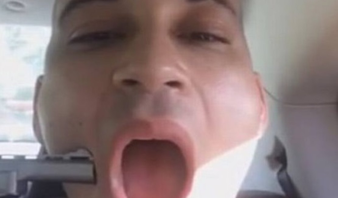 Para ficar famoso, rapper americano posta vídeo atirando na própria boca em rede social