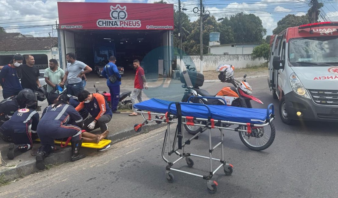 Ciclista é atropelado por caminhão em frente ao DER, em Arapiraca
