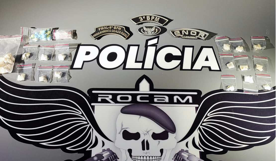 Advogada e passageiro são presos em flagrante com drogas em carro, em Arapiraca