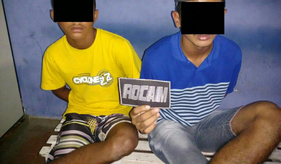 Rocam apreende menores com motocicleta furtada, no Primavera, em Arapiraca