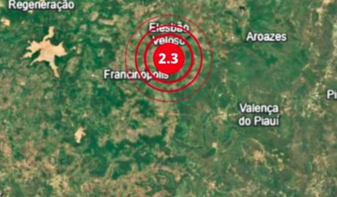 Terremoto de magnitude 2,3 na Escala Richter atinge o Piauí