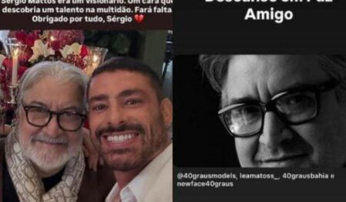 Cauã Reymond lamenta morte de Sérgio Mattos, empresário que o lançou como modelo