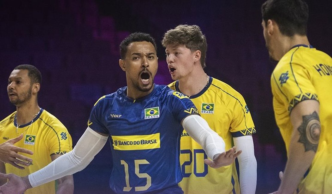 Seleção brasileira assume liderança da Liga das Nações de Vôlei