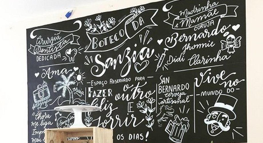 Escrita com arte: lettering desponta em casas e empresas de Arapiraca