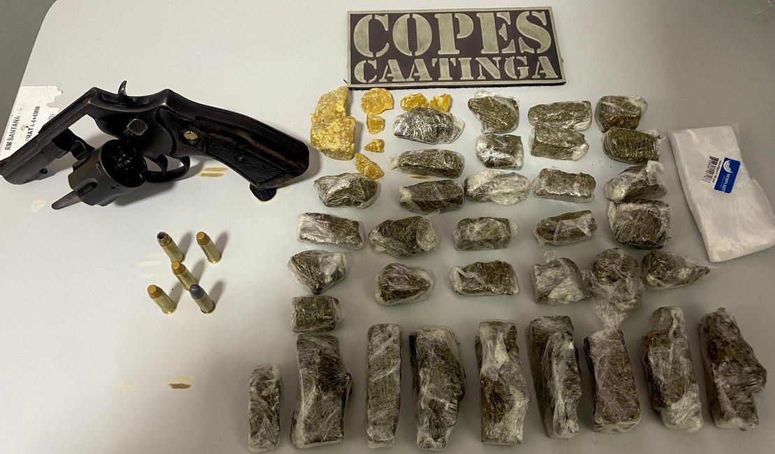 PMAL apreende 26 armas e 20 quilos de drogas em uma semana