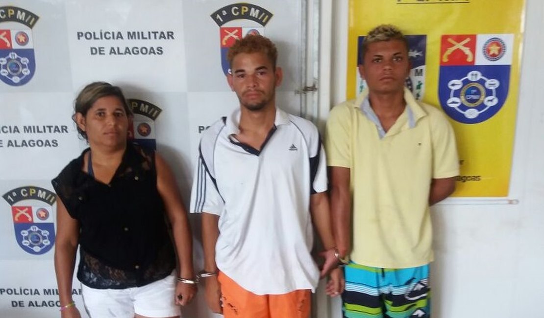 Polícia Militar detém suspeitos de tráfico de drogas, em São Miguel dos Campos