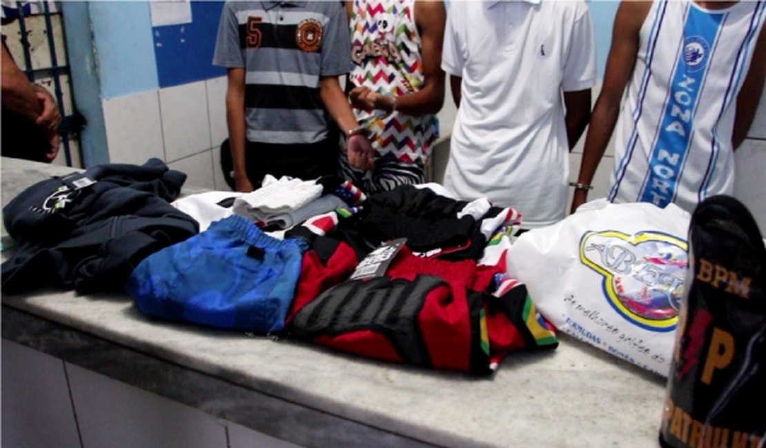Sete pessoas são detidas suspeitas de assalto à loja de confecções em Delmiro Gouveia