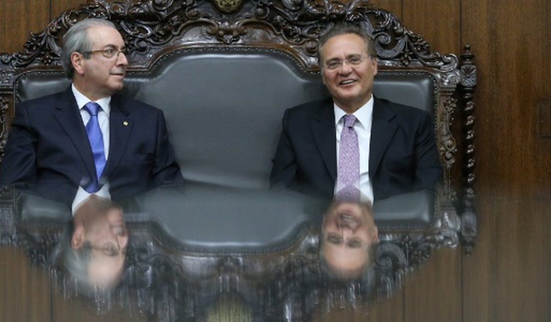 Renan e Cunha trocam farpas sobre processo de impeachment de Dilma no Senado