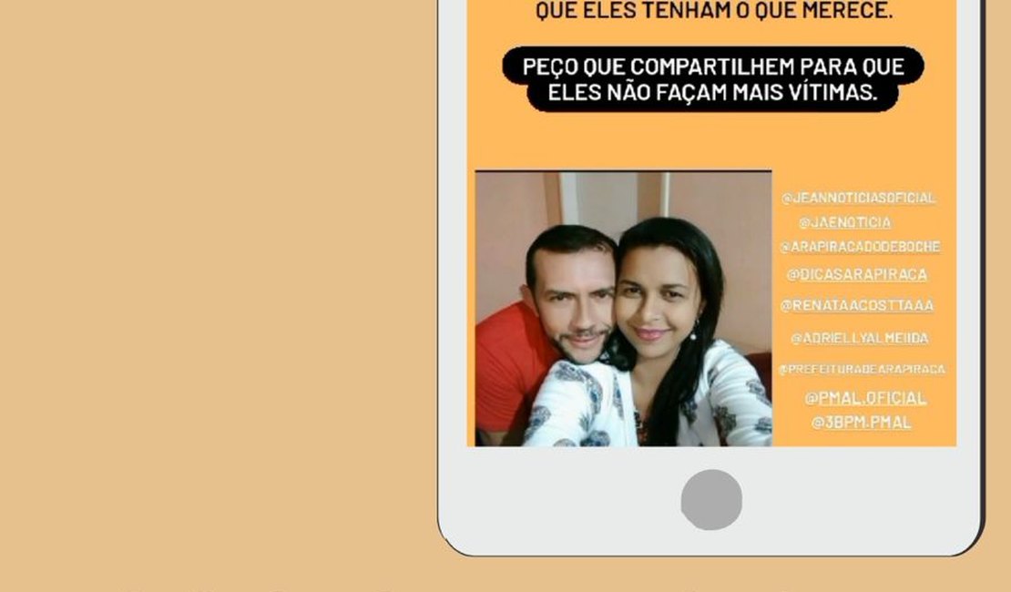 Casal arapiraquense tem fotos usadas por perfil fake que aplica golpes na web