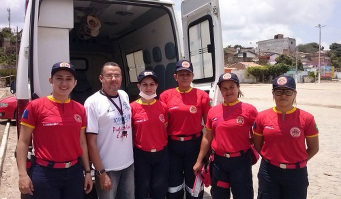 Bombeiras Civis são voluntárias nos Jogos Escolares de Arapiraca