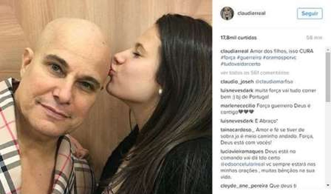 Claudia Raia comove web com homenagem a Edson Celulari