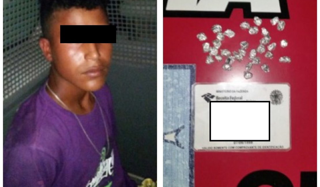 Menor é apreendido por tráfico de drogas em Campo Alegre