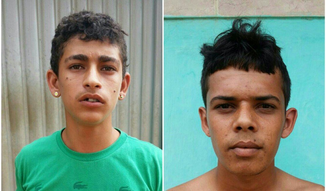 Jovens tentam esconder drogas e são detidos, no bairro Planalto, em Arapiraca