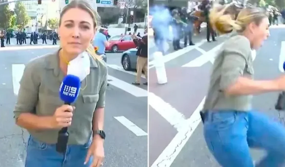 Jornalista é baleada ao vivo durante cobertura dos protestos de LA