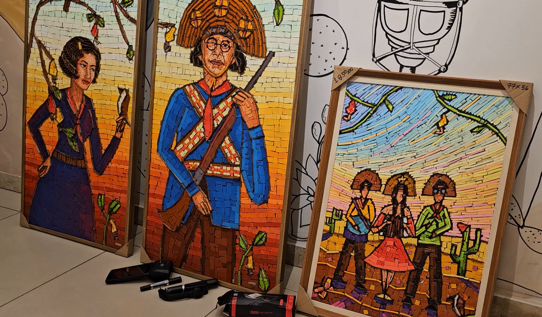 Polícia Civil recupera obras de arte roubadas de artista plástica, em Alagoas