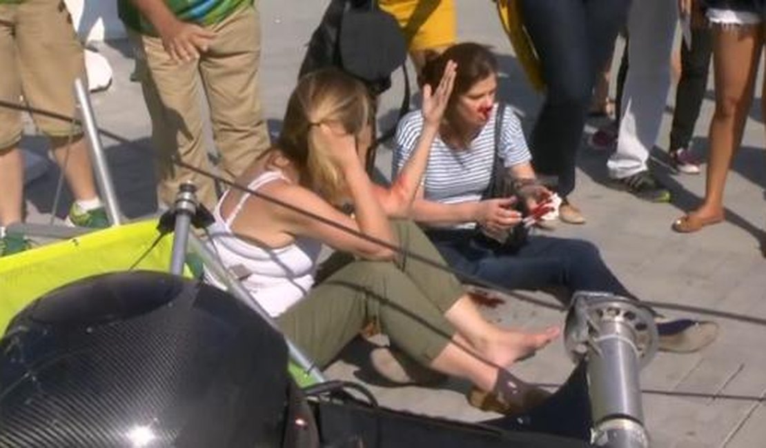 Câmera suspensa desaba no Parque Olímpico e deixa sete feridos