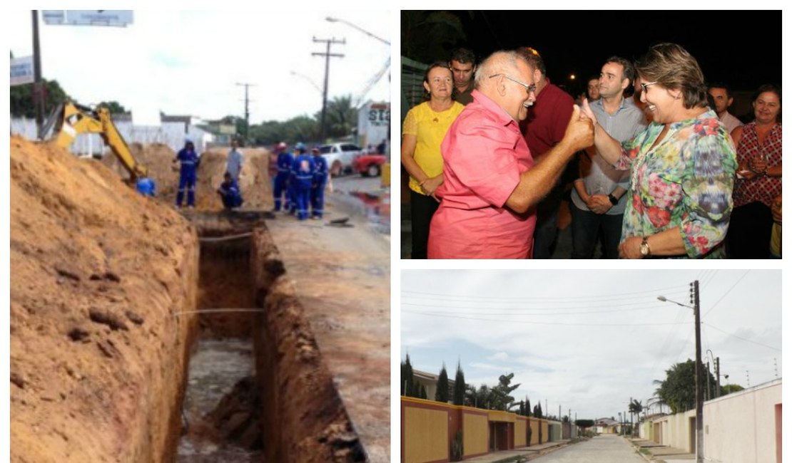 Obras de drenagem e pavimentação estão em fase final na Baixa Grande