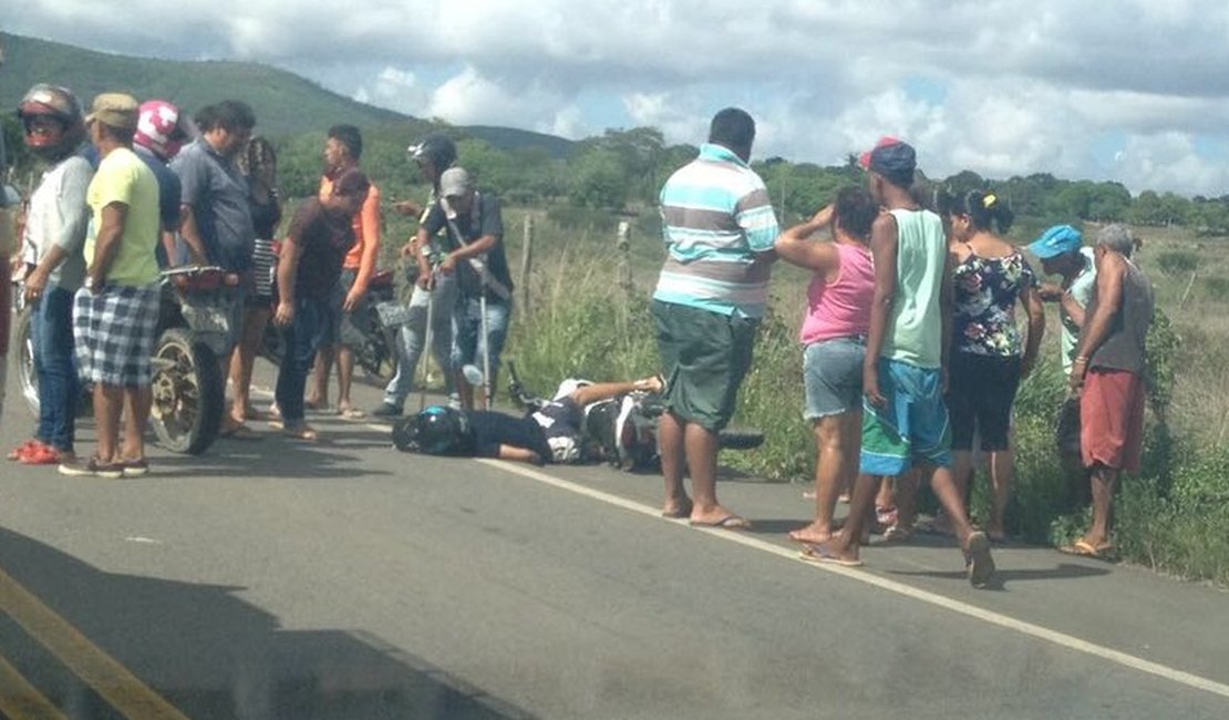 Jovem é assassinado a tiros na AL 115 quando trafegava em uma motocicleta