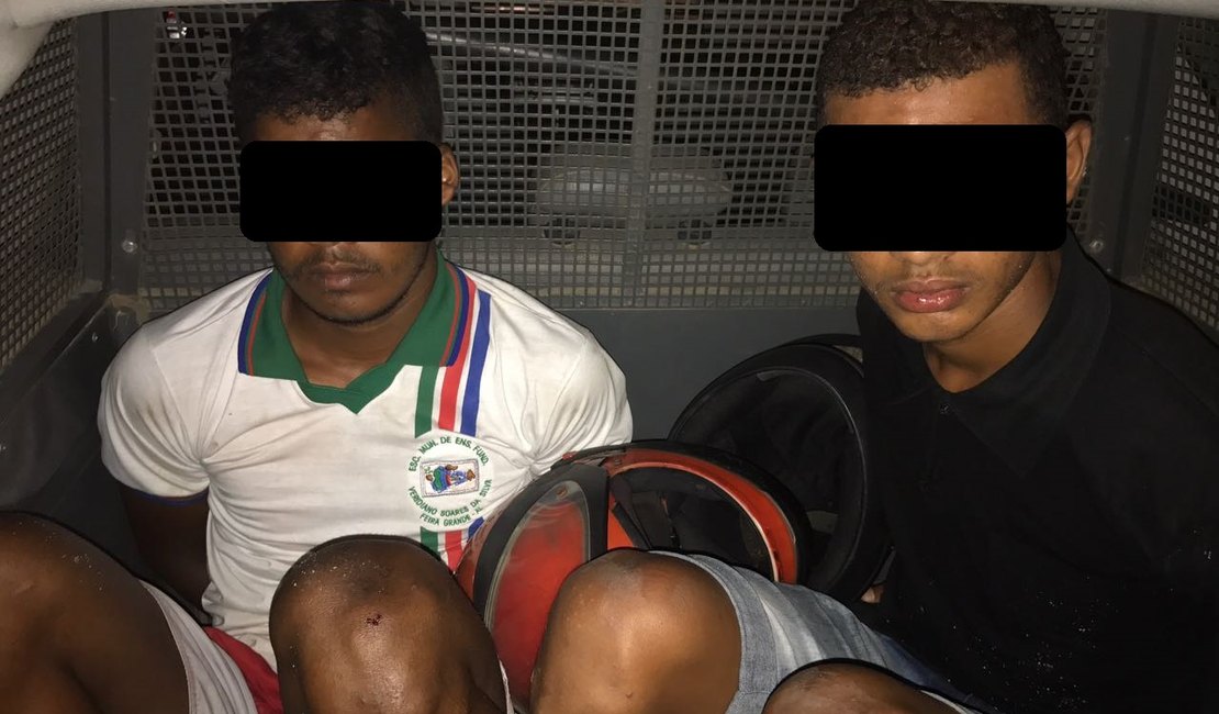 Rádio Patrulha prende dois suspeitos com simulacro de arma em Arapiraca