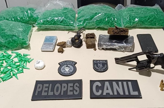 PM apreende 27 armas e 33 quilos de drogas durante a semana em Alagoas