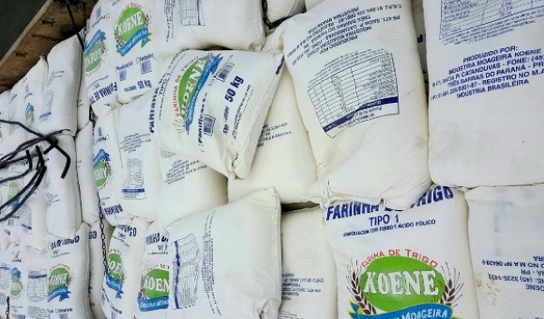 Operação apreende 18 toneladas de Farinha de Trigo irregular em Arapiraca