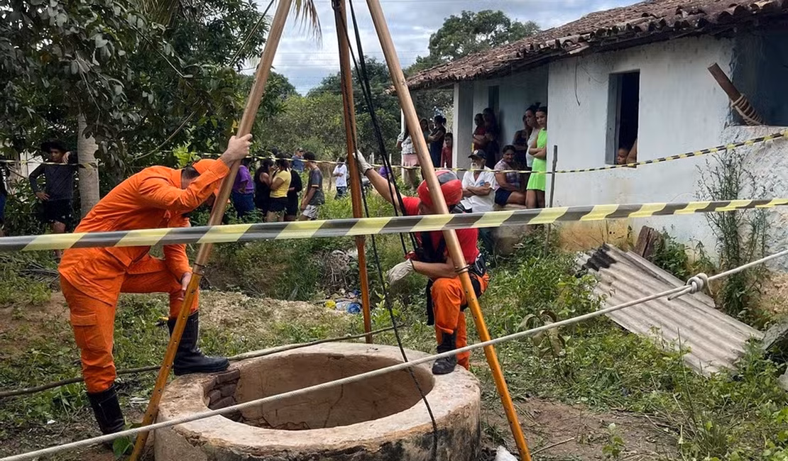 Idoso morre ao cair de poço de 20 metros em Igreja Nova