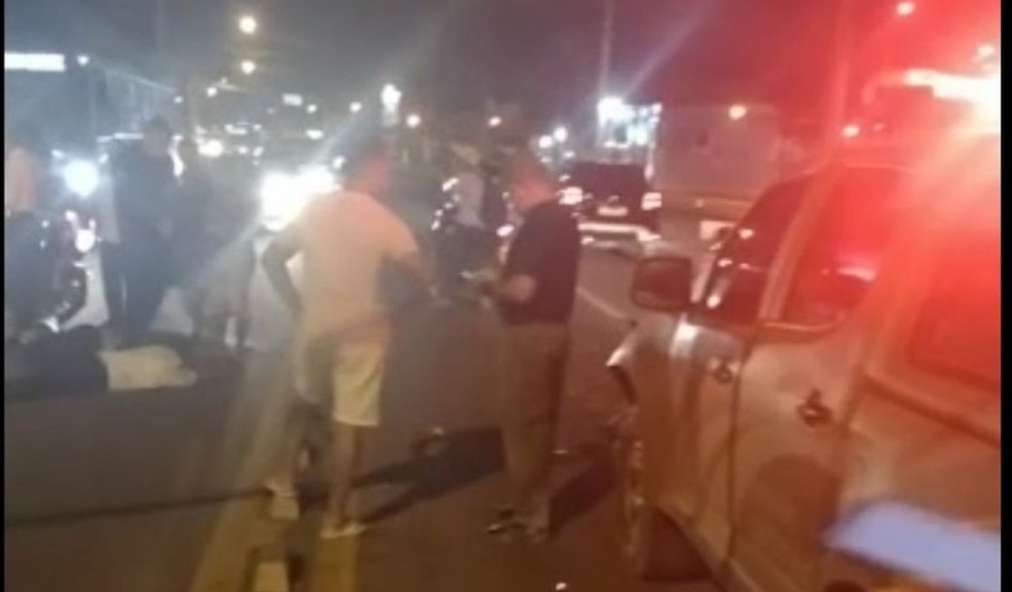 Colisão entre viatura e moto deixa um morto em via de Maceió