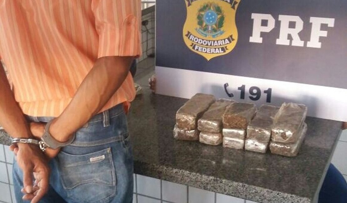 PRF prende homem transportando drogas em trecho da BR-101, em São Sebastião