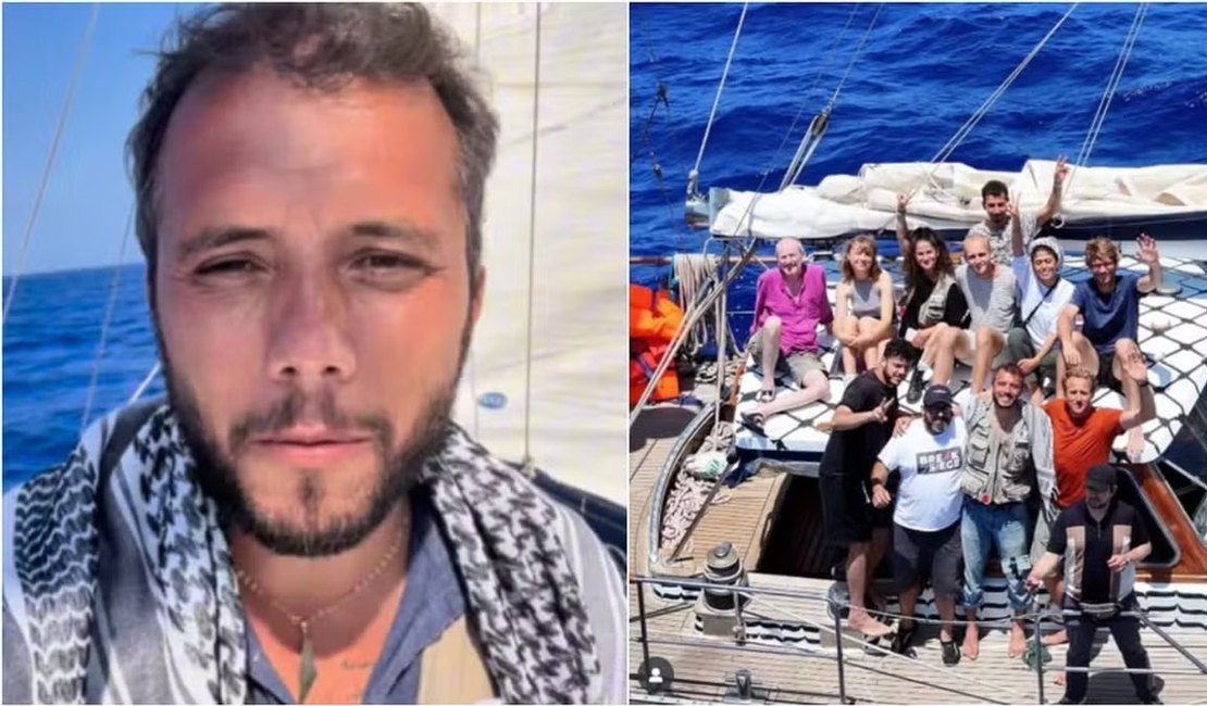 Barco com ativista brasileiro que tentava romper bloqueio a Gaza chega a Israel