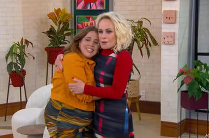 Tati Machado se emociona em reencontro com Ana Maria Braga após perda de bebê