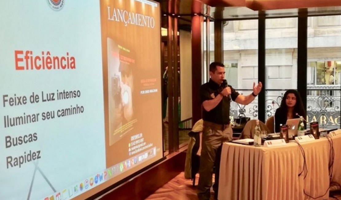 Comandante do 3° Batalhão palestra na Itália sobre técnica de baixa luminosidade