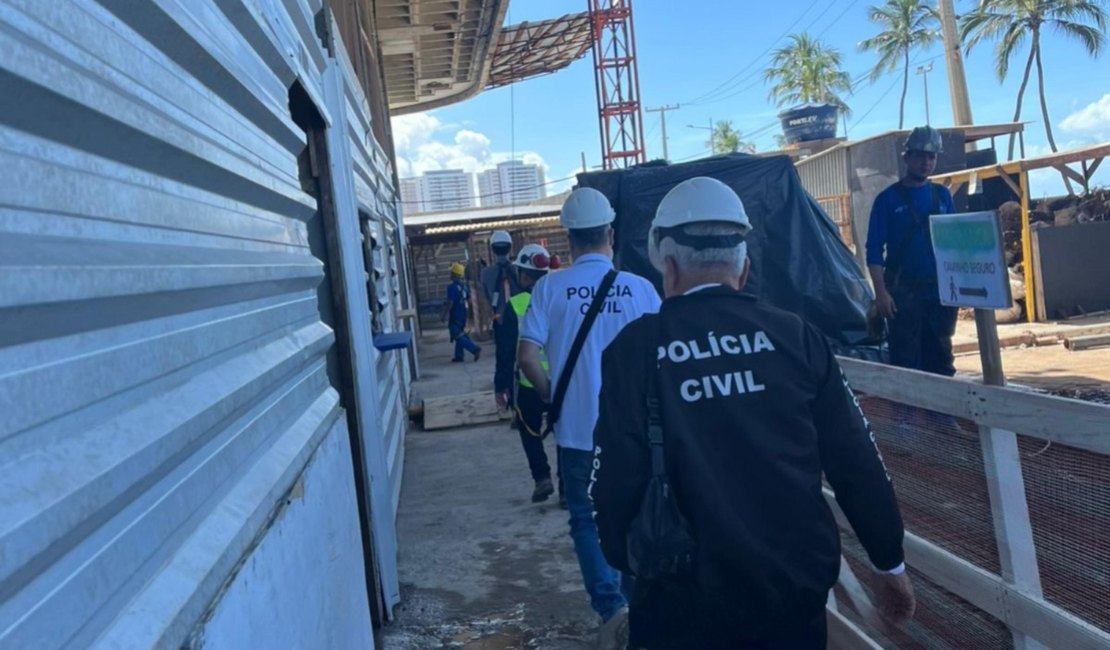 Polícia Civil investiga acidente com operários que caíram do 7º andar de prédio em obras