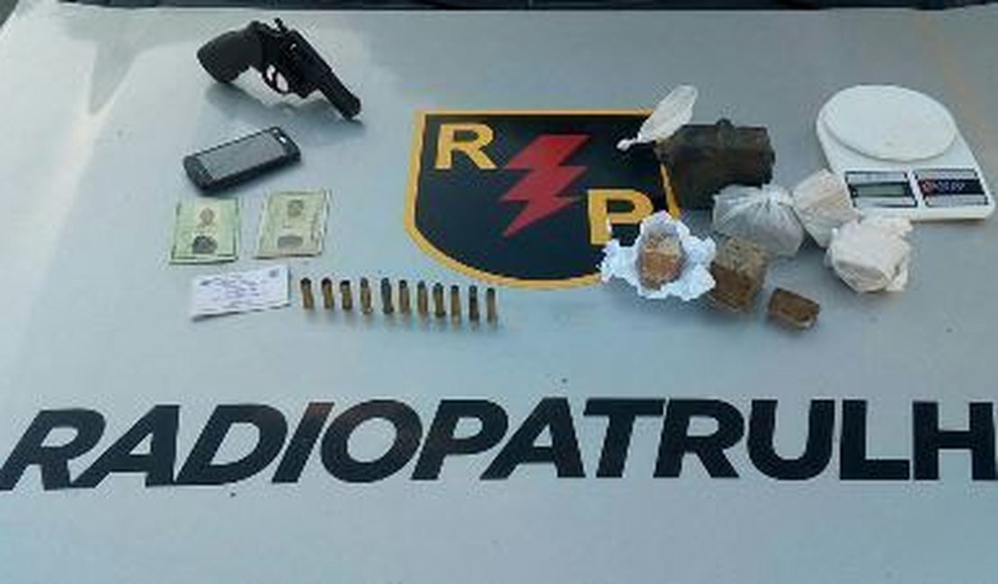 Suspeito de tráfico de drogas reage à prisão, troca tiros com a polícia e acaba morrendo em São Miguel dos Campos