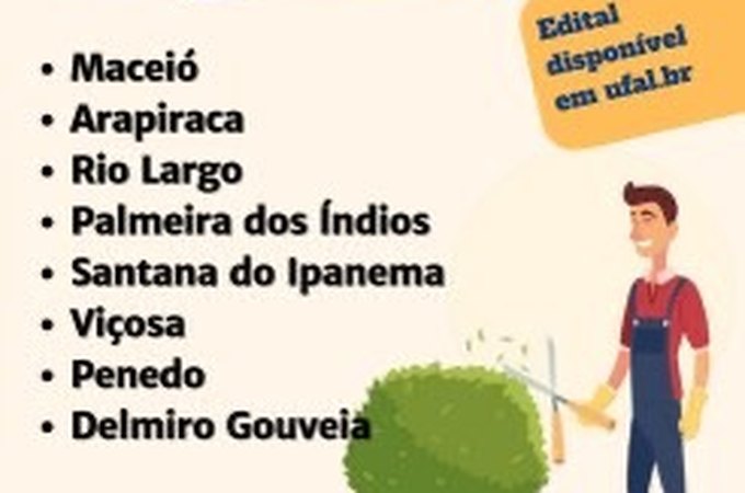 Ufal abre credenciamento de MEIs para serviços de jardinagem nos campi