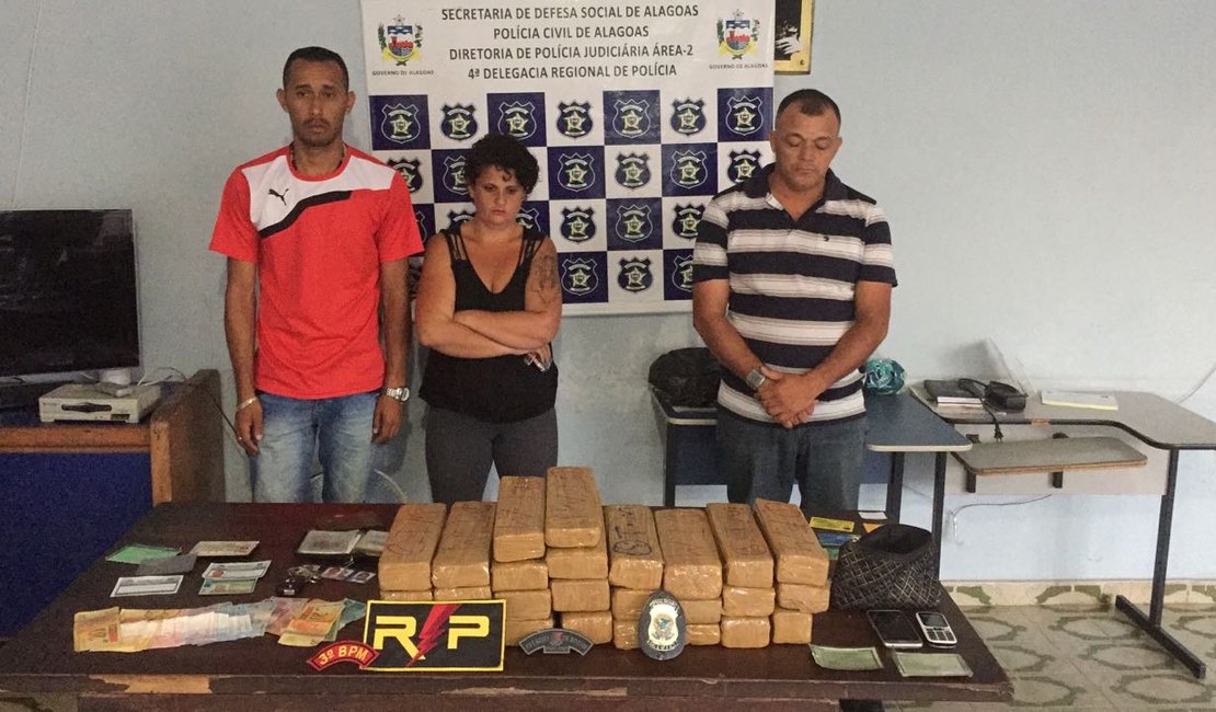 Operação policial apreende mais de 20 kg de maconha no Terminal Rodoviário de Arapiraca
