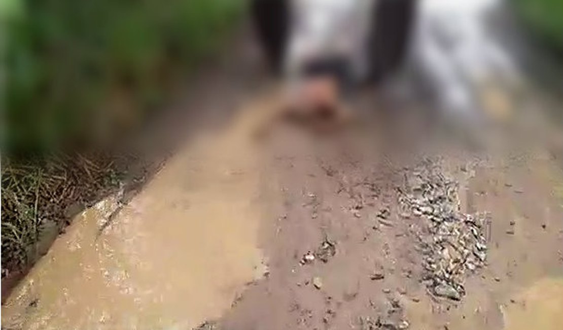 Funcionários do IML são investigados por arrastar cadáver em meio a lamaçal