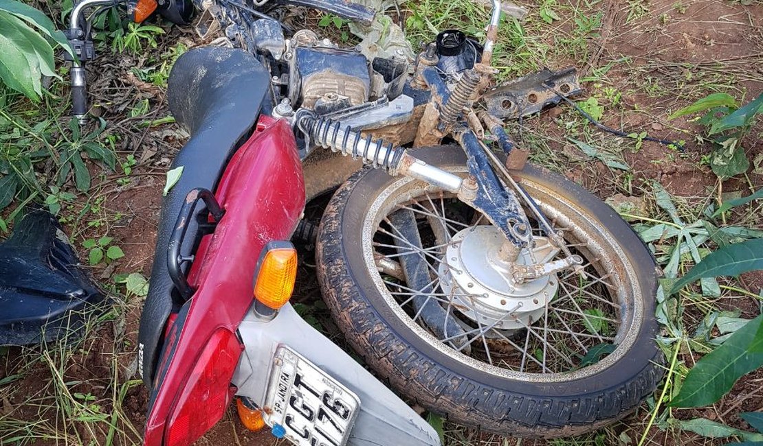 PM recupera moto roubada em Lagoa da Canoa