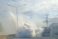 Carro solta fumaça em rodovia AL-110 e assusta motoristas em Arapiraca