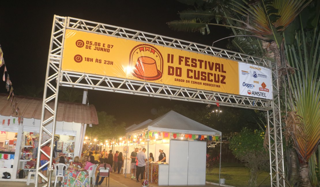 VÍDEO: Ampliado e com pratos deliciosos, 2° Festival do Cuscuz tem início em Arapiraca